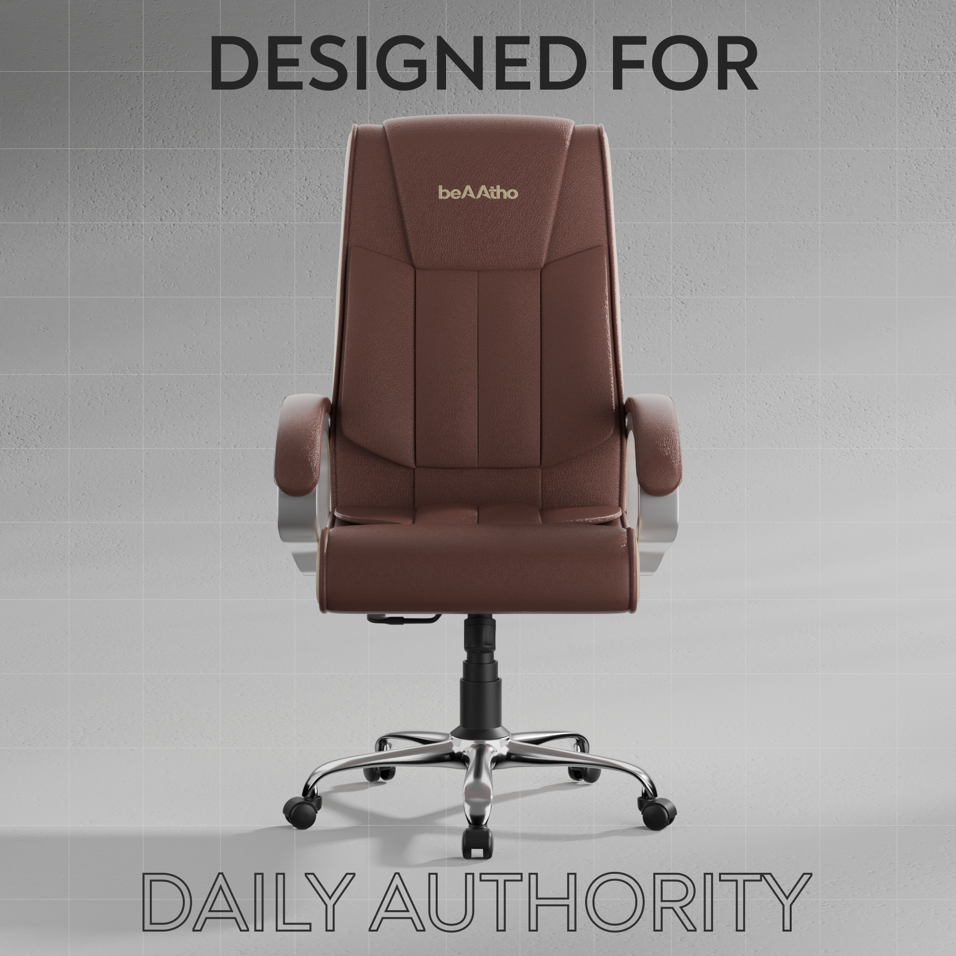 Berlin Orthopedic Boss Chair -3-Year Warranty | Breathable Executive Office Chair | Ergonomic High- Back Chair-Cushioned Seat & Armrests | Metal Base.