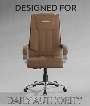 Berlin Orthopedic Boss Chair -3-Year Warranty | Breathable Executive Office Chair | Ergonomic High- Back Chair-Cushioned Seat & Armrests | Metal Base.