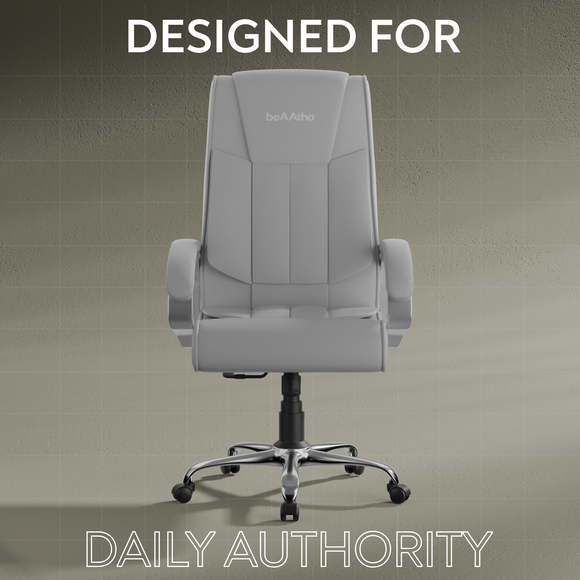Berlin Orthopedic Boss Chair -3-Year Warranty | Breathable Executive Office Chair | Ergonomic High- Back Chair-Cushioned Seat & Armrests | Metal Base.