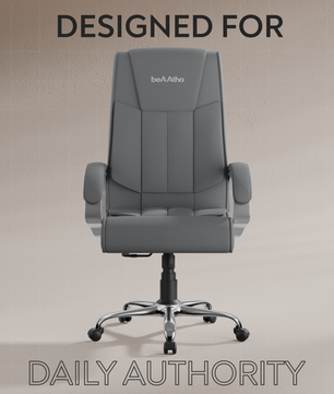 Berlin Orthopedic Boss Chair -3-Year Warranty | Breathable Executive Office Chair | Ergonomic High- Back Chair-Cushioned Seat & Armrests | Metal Base.