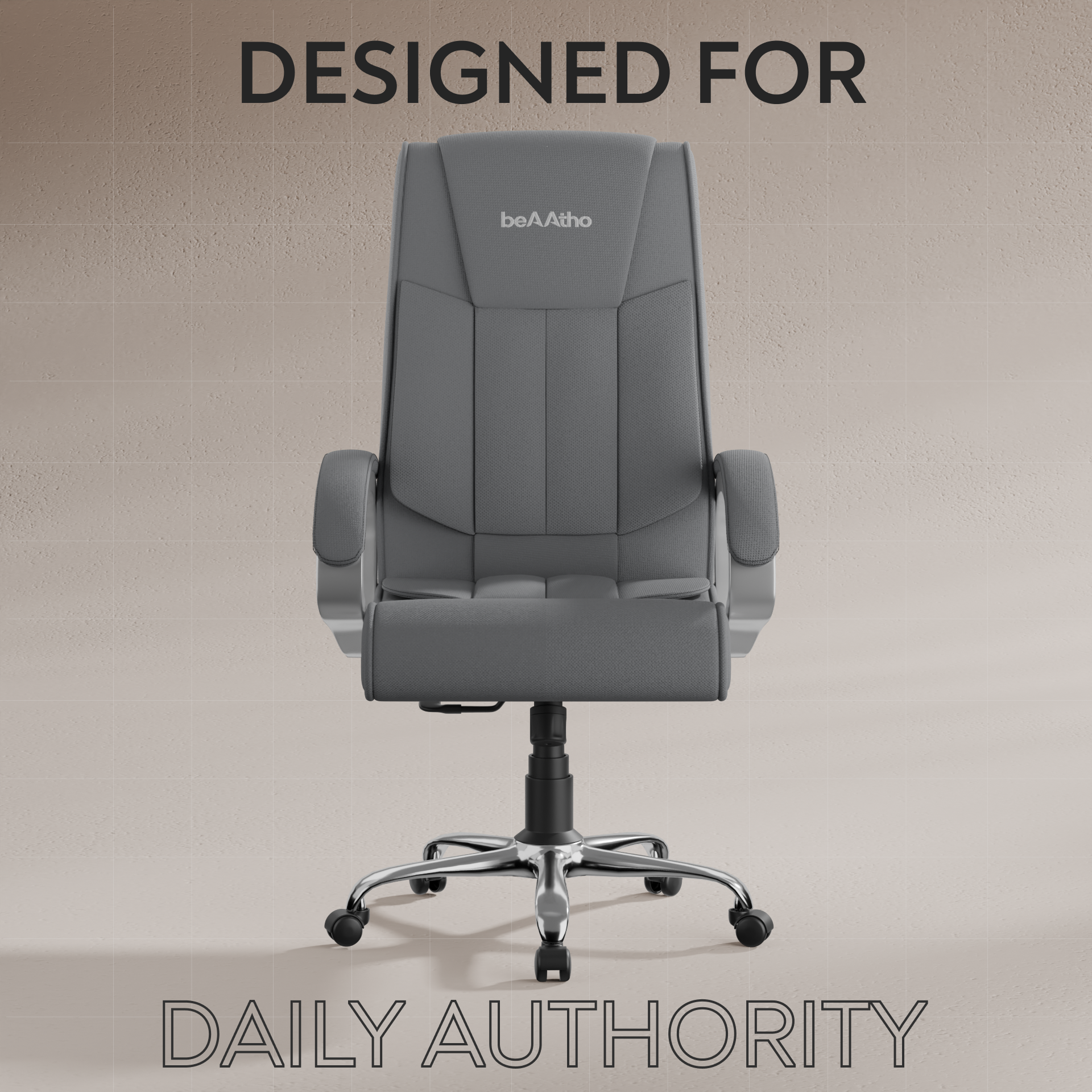 Berlin Orthopedic Boss Chair -3-Year Warranty | Breathable Executive Office Chair | Ergonomic High- Back Chair-Cushioned Seat & Armrests | Metal Base.