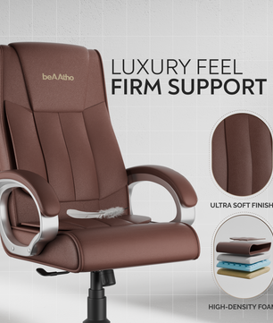Berlin Orthopedic Boss Chair -3-Year Warranty | Breathable Executive Office Chair | Ergonomic High- Back Chair-Cushioned Seat & Armrests | Metal Base.