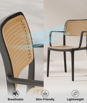 beAAtho Bloom Designer Chair for Dining, Living Room, Bedroom, Cafeteria, Cafe, Restaurant & Hotel | Modern Accent Chair | Ergonomic Comfort | Indoor & Outdoor Use | 3-Year Warranty |
