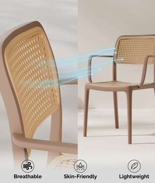 beAAtho Bloom Designer Chair for Dining, Living Room, Bedroom, Cafeteria, Cafe, Restaurant & Hotel | Modern Accent Chair | Ergonomic Comfort | Indoor & Outdoor Use | 3-Year Warranty |