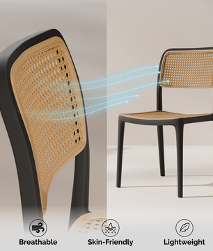 beAAtho Bloom Designer Chair for Dining, Living Room, Bedroom, Cafeteria, Cafe, Restaurant & Hotel | Modern Accent Chair | Ergonomic Comfort | Indoor & Outdoor Use | 3-Year Warranty |