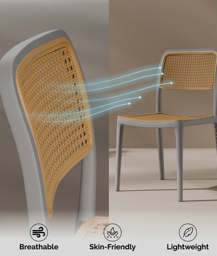 beAAtho Bloom Designer Chair for Dining, Living Room, Bedroom, Cafeteria, Cafe, Restaurant & Hotel | Modern Accent Chair | Ergonomic Comfort | Indoor & Outdoor Use | 3-Year Warranty |