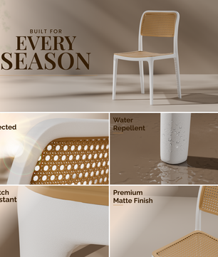 beAAtho Bloom Designer Chair for Dining, Living Room, Bedroom, Cafeteria, Cafe, Restaurant & Hotel | Modern Accent Chair | Ergonomic Comfort | Indoor & Outdoor Use | 3-Year Warranty |
