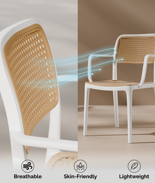 beAAtho Bloom Designer Chair for Dining, Living Room, Bedroom, Cafeteria, Cafe, Restaurant & Hotel | Modern Accent Chair | Ergonomic Comfort | Indoor & Outdoor Use | 3-Year Warranty |
