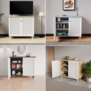 beAAtho Orion Multipurpose Storage Rack | DIY Engineered Wood Cabinet | Anti-Termite Treated | Shoe, Book & Utility Organizer | Wotan Oak - Beige