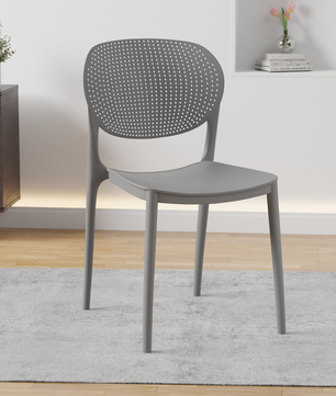 beAAtho Flora Stackable Multipurpose Chair | Modern Accent Chair for Home, Dining, Kitchen, Cafe & Restaurants | Durable Polypropylene | 3-Year Warranty