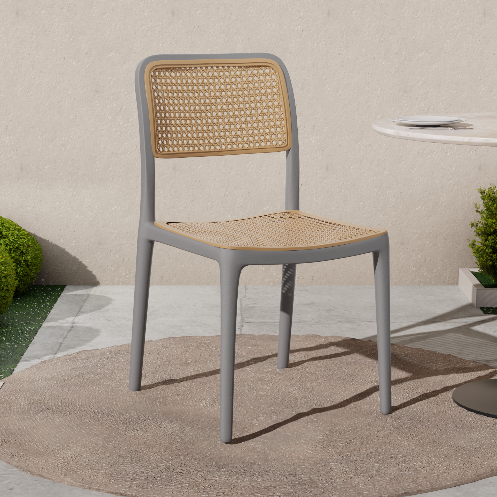 beAAtho Bloom Designer Chair for Dining, Living Room, Bedroom, Cafeteria, Cafe, Restaurant & Hotel | Modern Accent Chair | Ergonomic Comfort | Indoor & Outdoor Use | 3-Year Warranty |