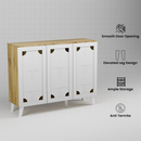 beAAtho Brisk 3-Door Engineered Wood Multipurpose Storage Rack, Anti-Termite Treated Shoe, Book & Utility Organizer- DIY