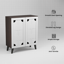 beAAtho Brisk 2-Door Engineered Wood Multipurpose Storage Rack, Anti-Termite Treated Shoe, Book & Utility Organizer- DIY