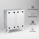 beAAtho Brisk 2-Door Engineered Wood Multipurpose Storage Rack, Anti-Termite Treated Shoe, Book & Utility Organizer- DIY