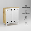 beAAtho Brisk 2-Door Engineered Wood Multipurpose Storage Rack, Anti-Termite Treated Shoe, Book & Utility Organizer- DIY