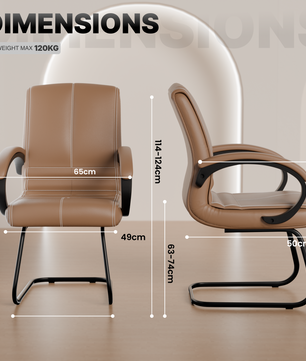 beAAtho® Aura Ergonomic Chair with Cushioned Seat & Backrest | Office & Visitor Chair