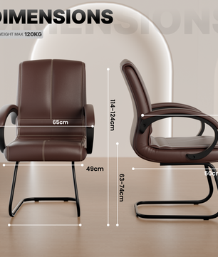 beAAtho® Aura Ergonomic Chair with Cushioned Seat & Backrest | Office & Visitor Chair