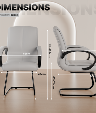 beAAtho® Aura Ergonomic Chair with Cushioned Seat & Backrest | Office & Visitor Chair