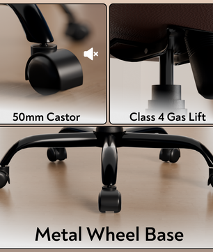 beAAtho® Aura Ergonomic Chair with Cushioned Seat & Backrest | Office & Visitor Chair