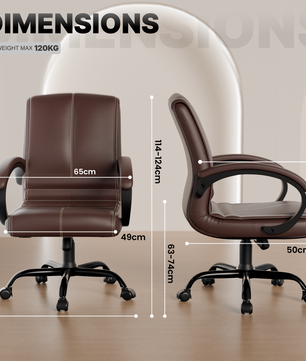 beAAtho® Aura Ergonomic Chair with Cushioned Seat & Backrest | Office & Visitor Chair