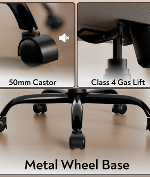 beAAtho® Aura Ergonomic Chair with Cushioned Seat & Backrest | Office & Visitor Chair
