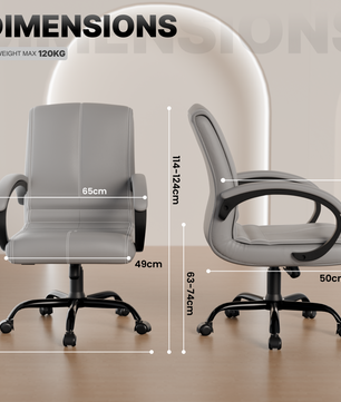 beAAtho® Aura Ergonomic Chair with Cushioned Seat & Backrest | Office & Visitor Chair