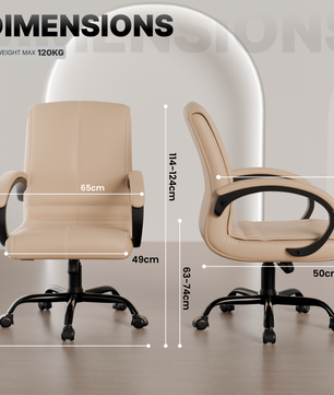 beAAtho® Aura Ergonomic Chair with Cushioned Seat & Backrest | Office & Visitor Chair