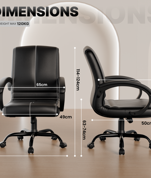 beAAtho® Aura Ergonomic Chair with Cushioned Seat & Backrest | Office & Visitor Chair