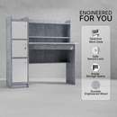 beAAtho Altex Multi-Storage Study & Work Desk | Asian White