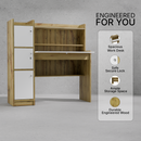 beAAtho Altex Multi-Storage Study & Work Desk | Wotan Oak - Beige