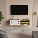 beAAtho NEXA – Elegant Engineered Wood TV Unit with Closed & Open Storage | Wotan Oak- Beige