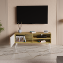beAAtho NEXA – Elegant Engineered Wood TV Unit with Closed & Open Storage | Wotan Oak- Beige