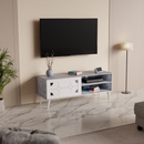 beAAtho NEXA – Elegant Engineered Wood TV Unit with Closed & Open Storage | Asian White