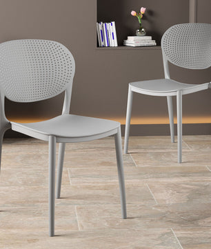 beAAtho Flora Stackable Multipurpose Chair | Modern Accent Chair for Home, Dining, Kitchen, Cafe & Restaurants | Durable Polypropylene | 3-Year Warranty