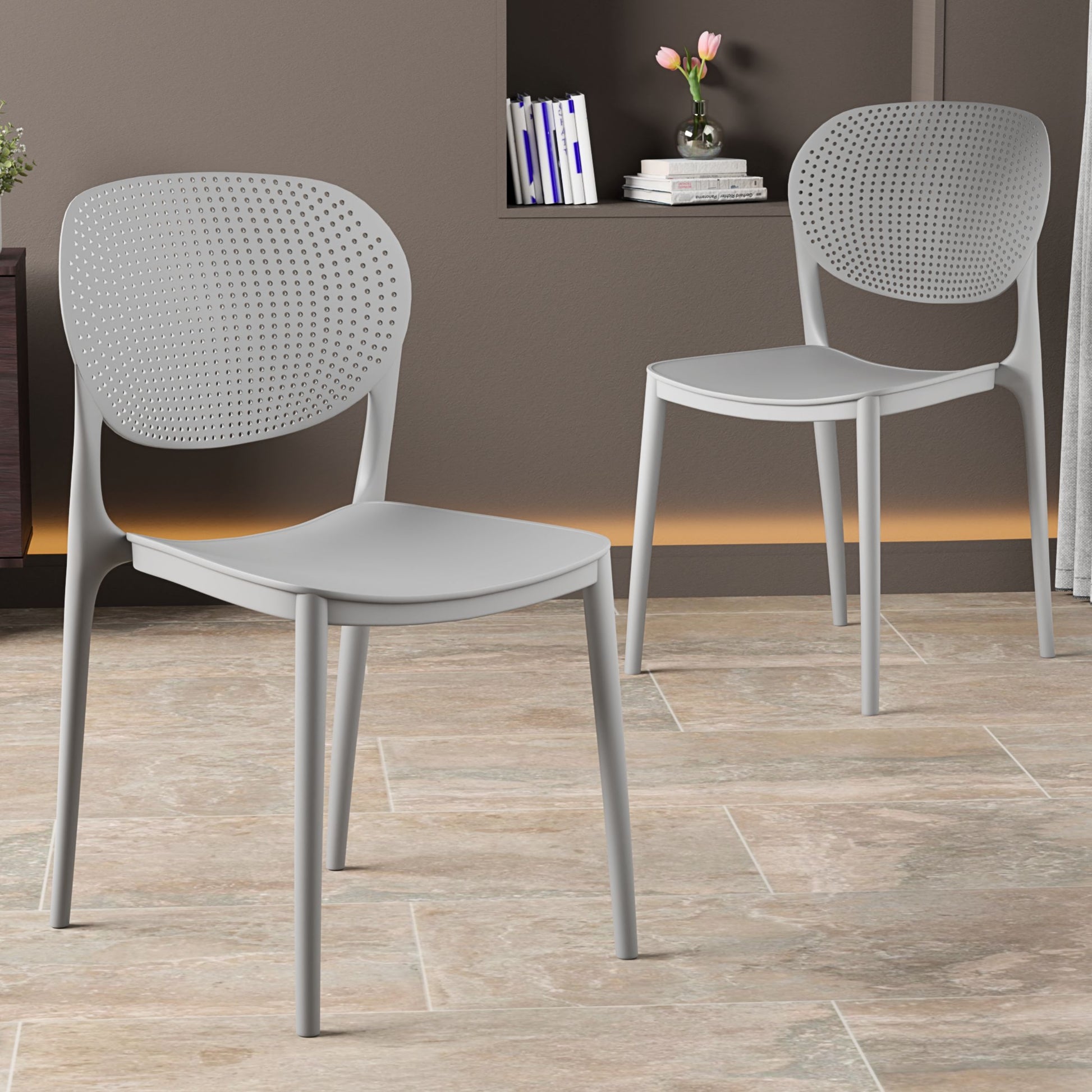 beAAtho Flora Stackable Multipurpose Chair | Modern Accent Chair for Home, Dining, Kitchen, Cafe & Restaurants | Durable Polypropylene | 3-Year Warranty