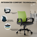 beAAtho Verona Mesh Chair | 3-Year Limited Warranty | Sturdy Nylon base Mesh Revolving Office Chair