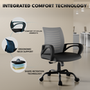 beAAtho Verona Mesh Chair | 3-Year Limited Warranty | Sturdy Nylon base Mesh Revolving Office Chair