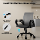 beAAtho Verona Mesh Chair | 3-Year Limited Warranty | Sturdy Nylon base Mesh Revolving Office Chair