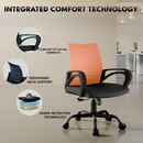 beAAtho Verona Mesh Chair | 3-Year Limited Warranty | Sturdy Nylon base Mesh Revolving Office Chair