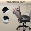 beAAtho Verona Mesh Chair | 3-Year Limited Warranty | Sturdy Nylon base Mesh Revolving Office Chair