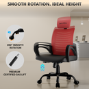 beAAtho Verona Mesh Chair | 3-Year Limited Warranty | Sturdy Nylon base Mesh Revolving Office Chair