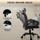 beAAtho Verona Mesh Chair | 3-Year Limited Warranty | Sturdy Nylon base Mesh Revolving Office Chair