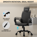 beAAtho Verona Mesh Chair | 3-Year Limited Warranty | Sturdy Nylon base Mesh Revolving Office Chair