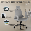 beAAtho Verona Mesh Chair | 3-Year Limited Warranty | Sturdy Nylon base Mesh Revolving Office Chair