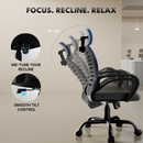 beAAtho Verona Mesh Chair | 3-Year Limited Warranty | Sturdy Nylon base Mesh Revolving Office Chair