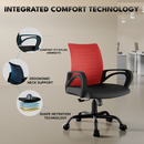 beAAtho Verona Mesh Chair | 3-Year Limited Warranty | Sturdy Nylon base Mesh Revolving Office Chair