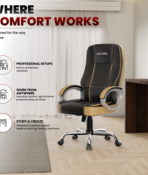 Vintage High Back | 3-Year Warranty | Office Revolving Chair