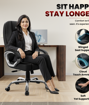 Vintage High Back | 3-Year Warranty | Office Revolving Chair