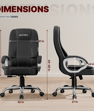 Vintage High Back | 3-Year Warranty | Office Revolving Chair