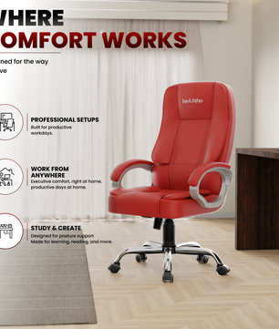 Vintage High Back | 3-Year Warranty | Office Revolving Chair